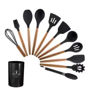 silicone kitchenware black