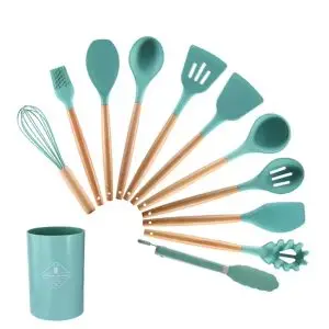 silicone kitchenware dark green