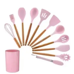 silicone kitchenware pink