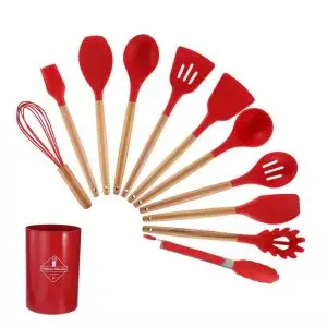 silicone kitchenware red